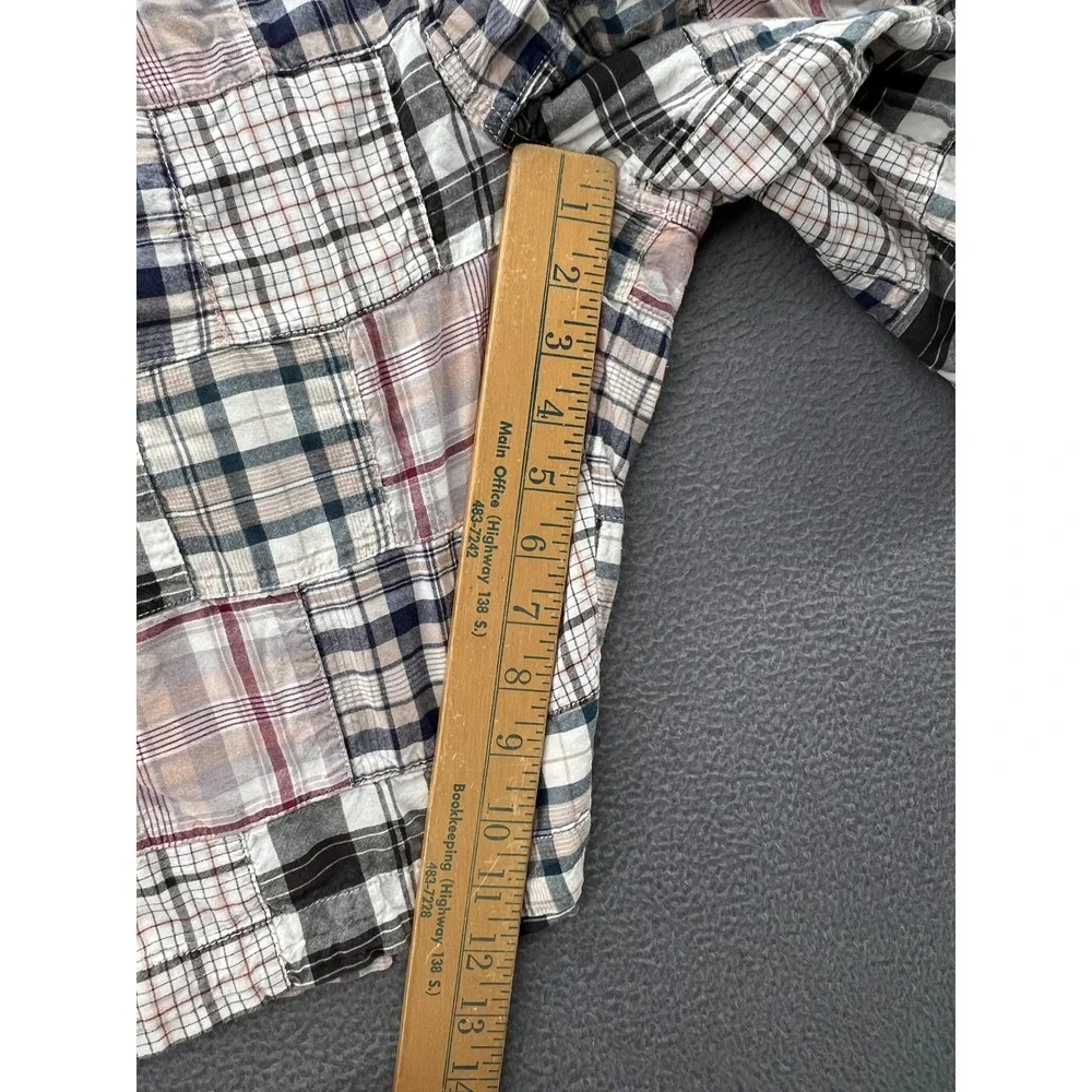 J.Crew Field Shorts Mens Sz 34 Patchwork Plaid Madras Multi Color Preppy Summer